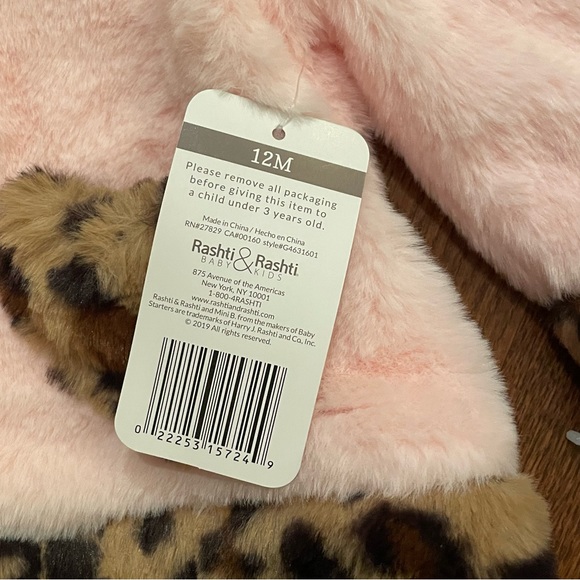 Faux fur girl coat NEW - Picture 4 of 6